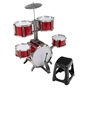 Red 7 Piece Toy Drum Set