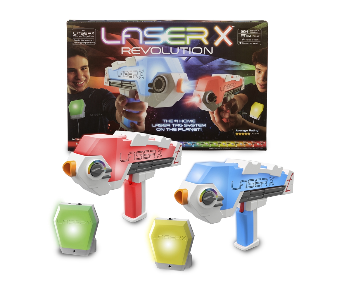 Laser x Laser Tag Blaster Double Set - Recommended for Ages 6 Years and up
