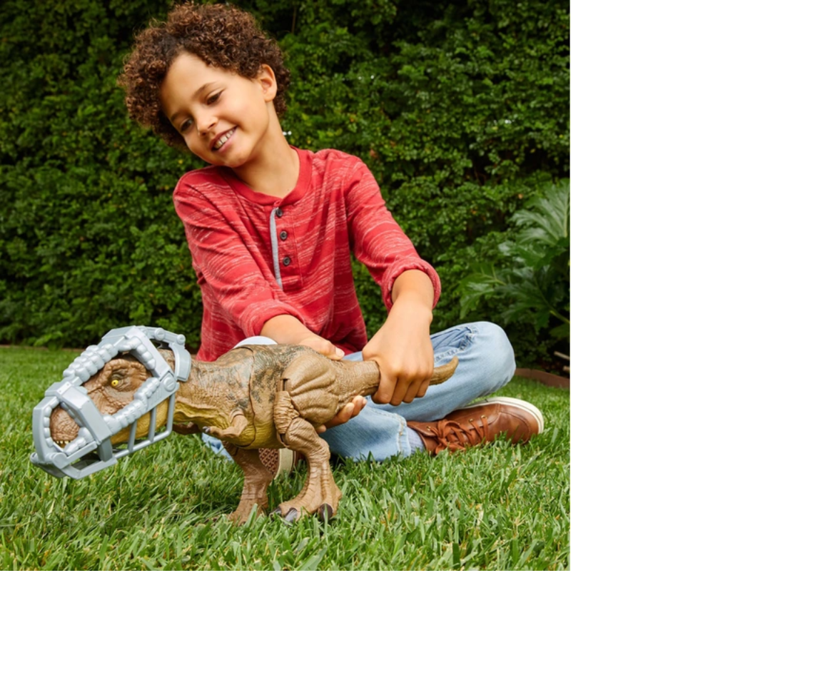 Jurassic World: Camp Cretaceous Stomp 'n Escape Tyrannosaurus Rex Action  Figure, Stomping T-Rex Toy