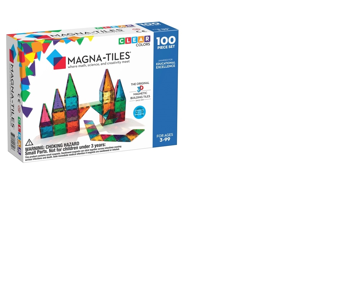 Magna-Tiles® Clear Colours 100-Piece Set