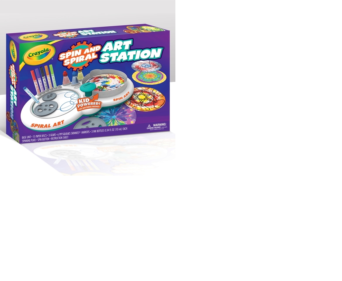 Discovery Kids Spiral and Spin Art Station-Set Includes - Spin Station