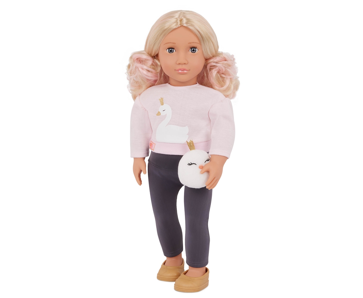 Our Generation Eliana 18 inch Fashion Doll with Swan Plush Accessory