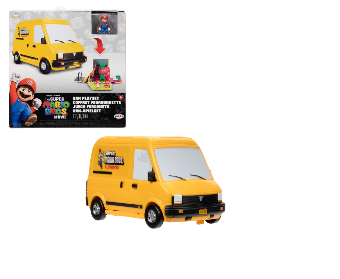 Super Mario Movie Playset with Van