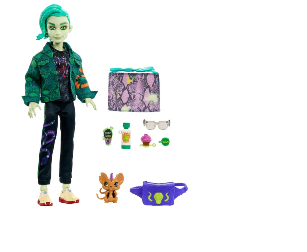 Monster High Deuce Gorgon Doll With Pet And Accessories