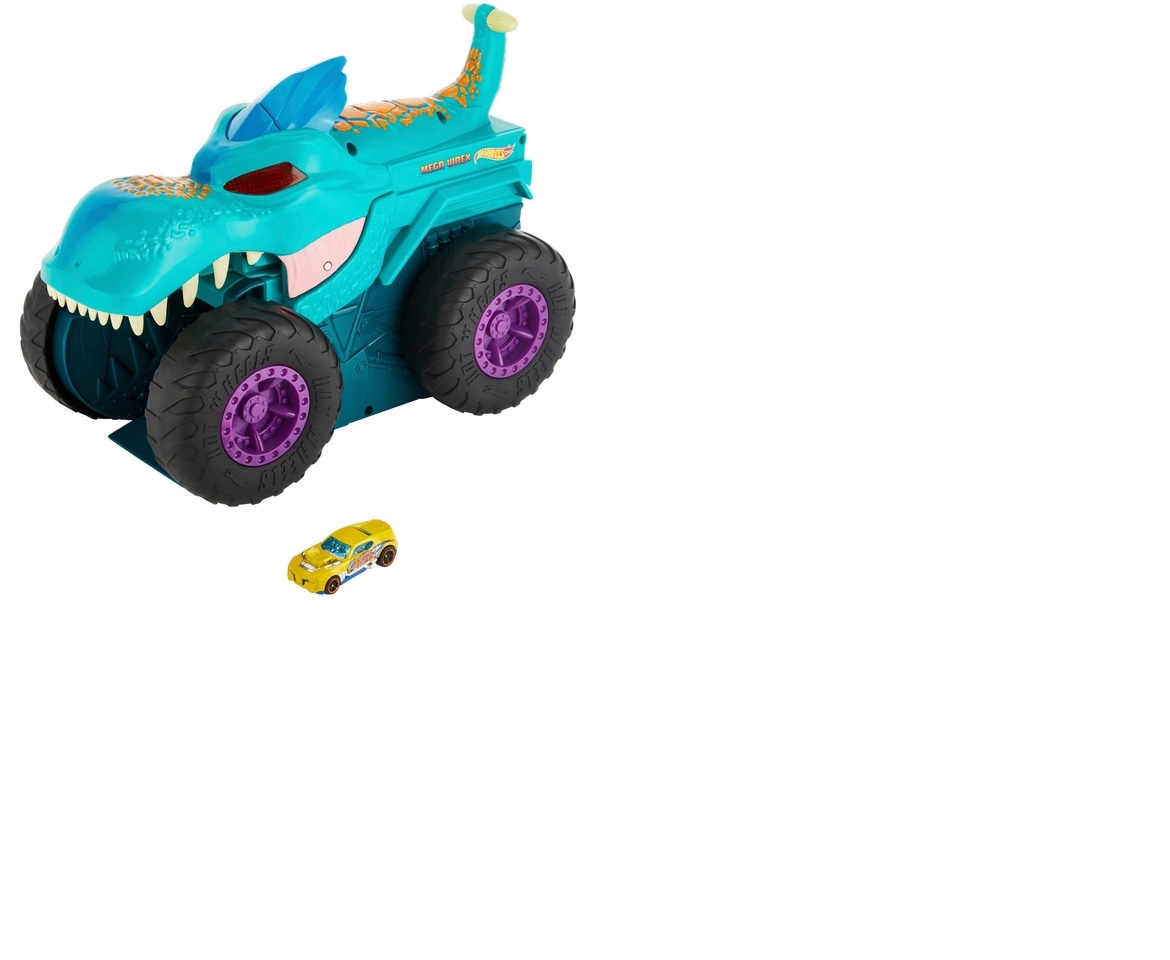 Hot Wheels Monster Trucks Car Chompin' Mega Wrex Vehicle, for Ages