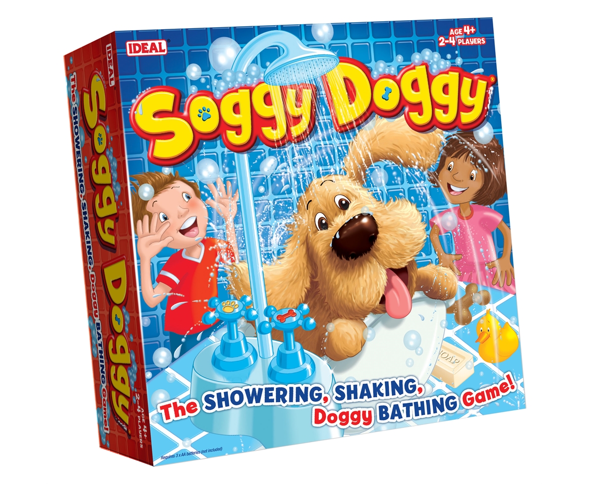 New Soggy Doggy Board Game for Kids with Interactive Dog Toy