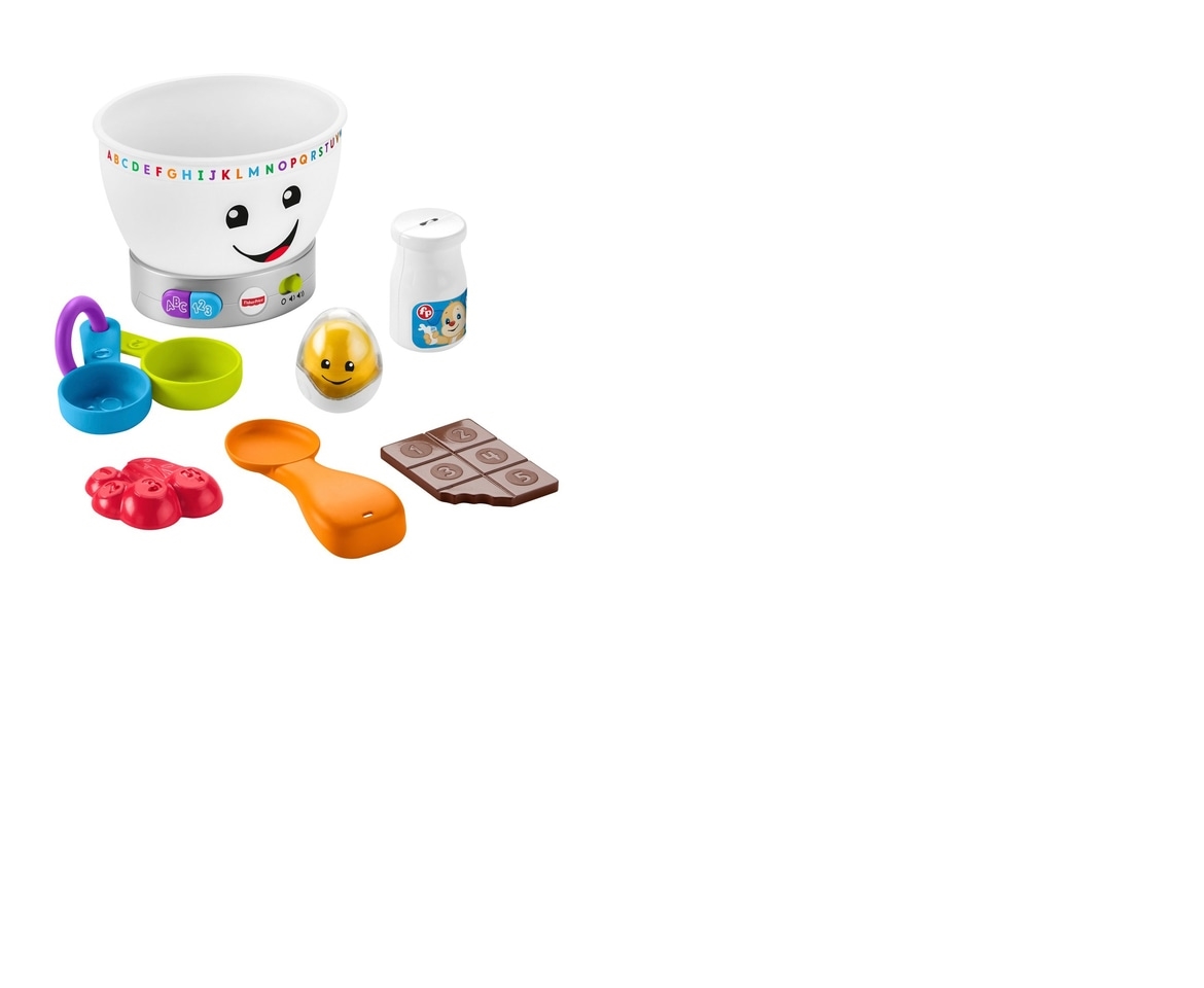 Fisher-Price Laugh & Learn Magic Colour Mixing Baking Bowl with Play Ingredients 