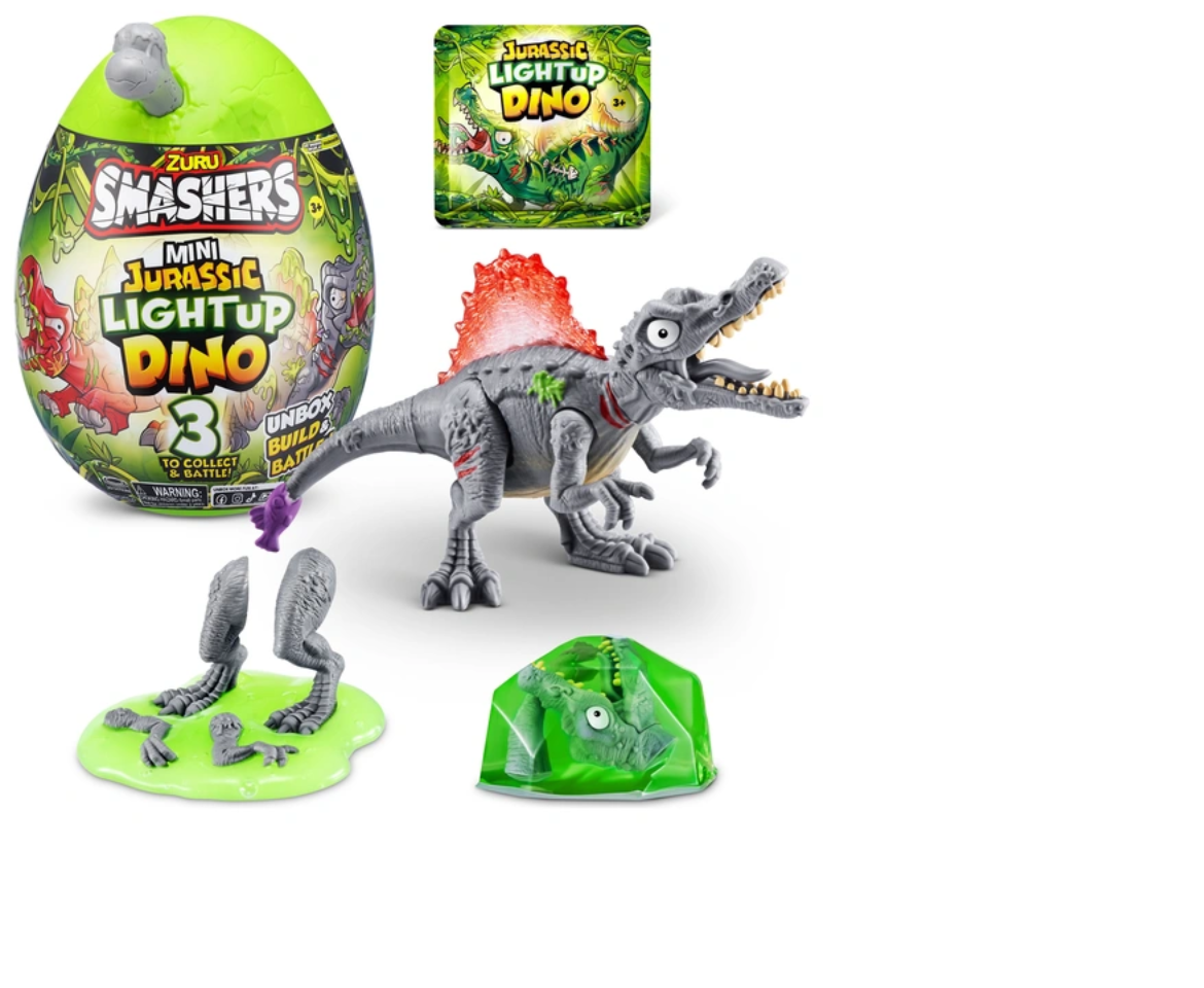 Smashers Jurassic Light-Up Dino Surprise Egg Mini Figure Set
