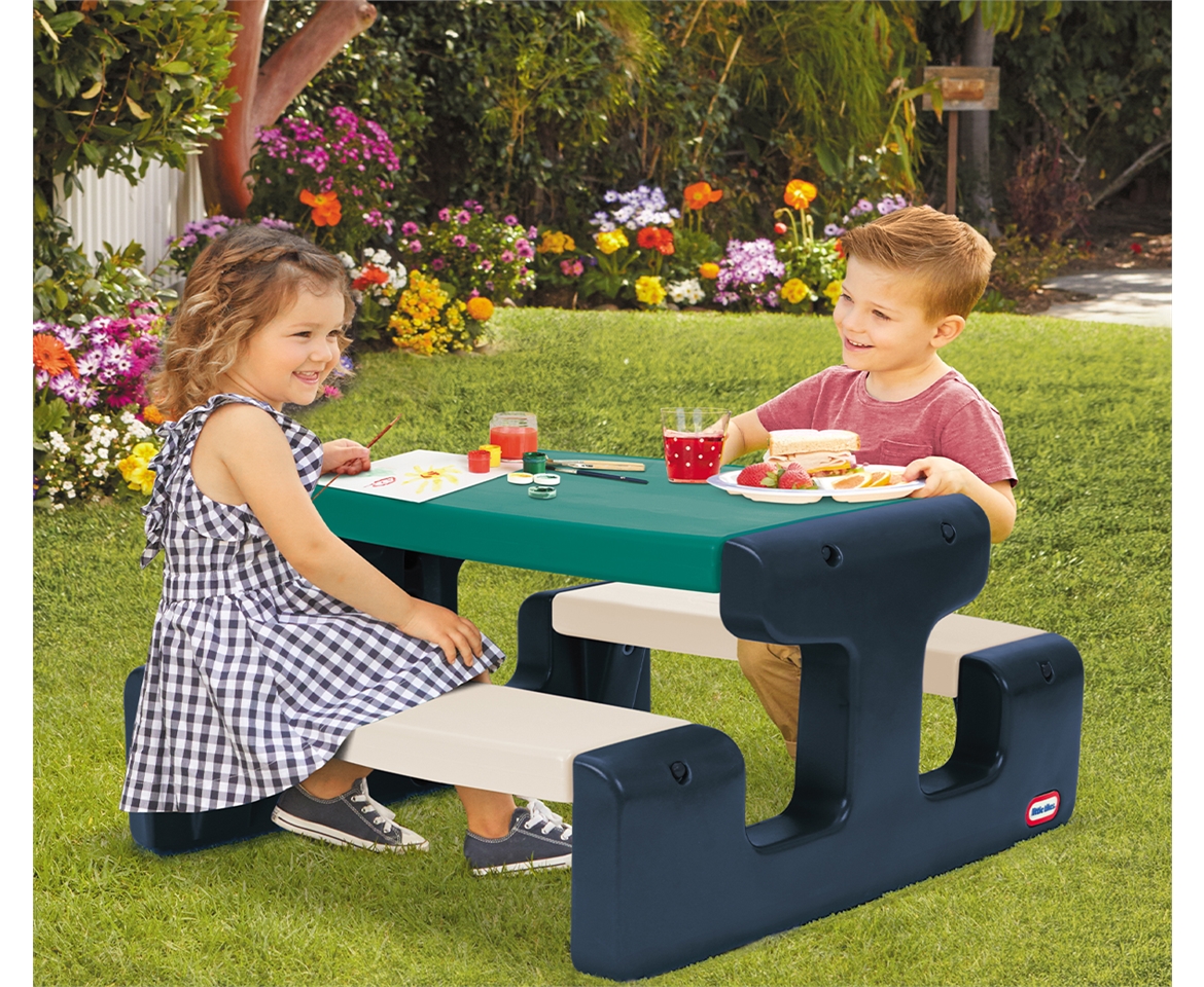 Kids picnic table little clearance tikes