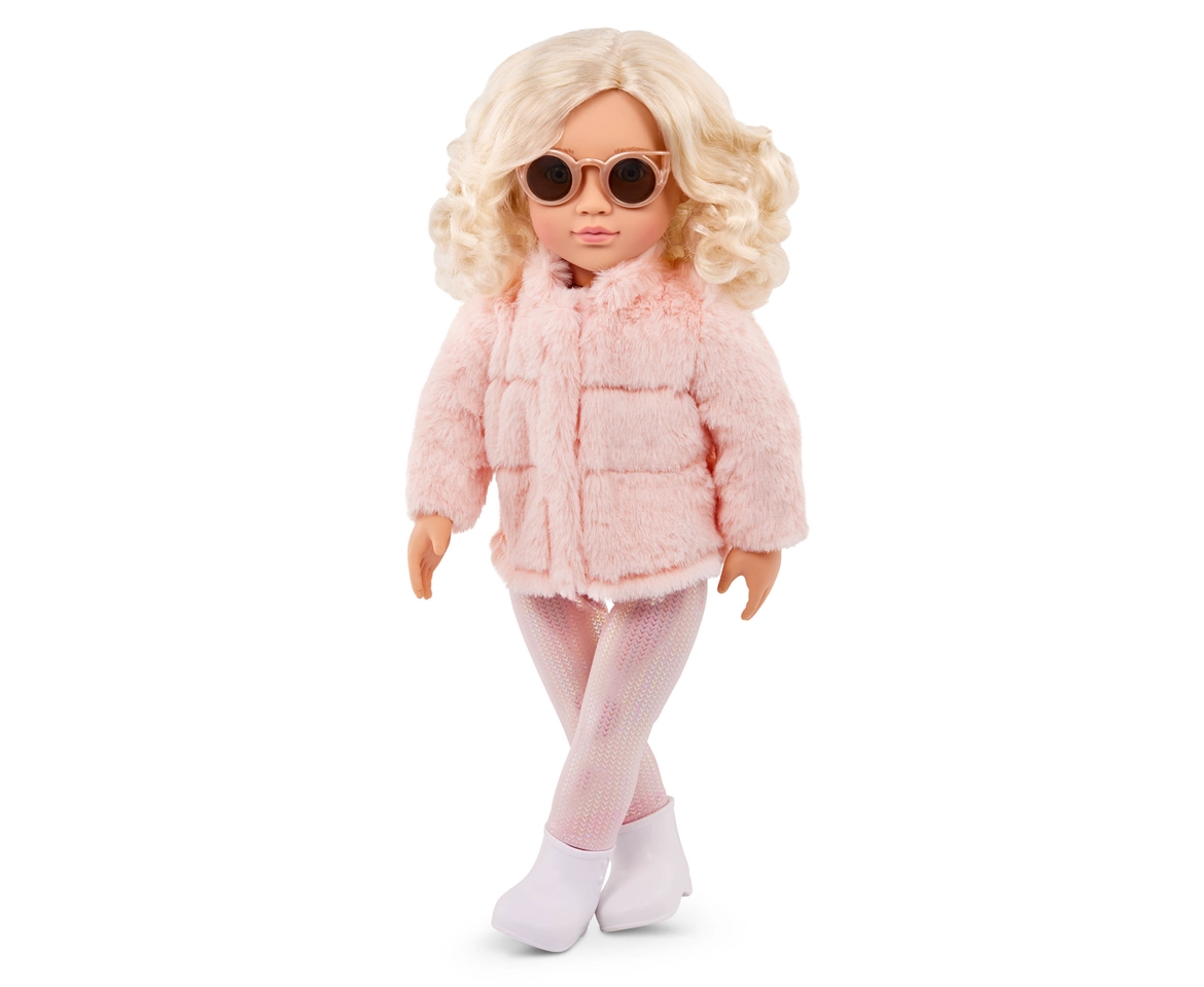 Our Generation Ava 18-inch Fashion Doll with Faux-Fur Coat