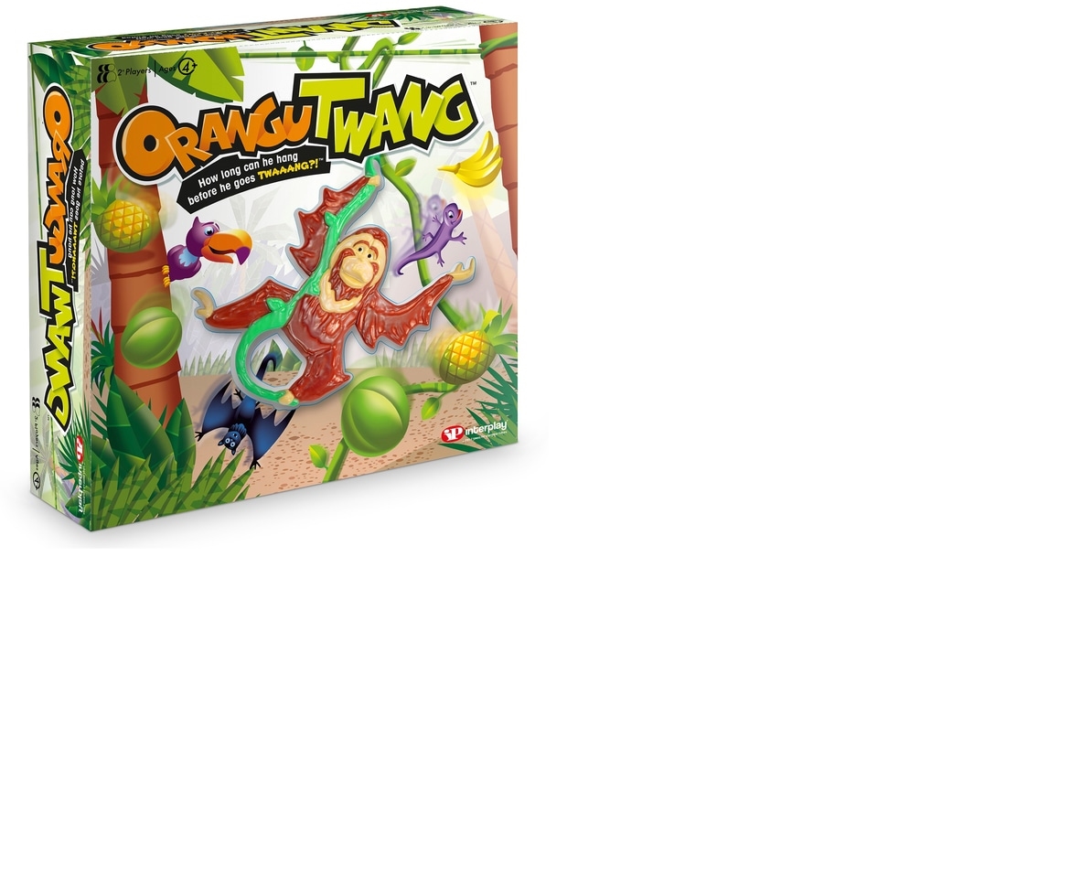 Orangutwang Kids Game - How Long Can He Hang Before He Goes Twaaang?!