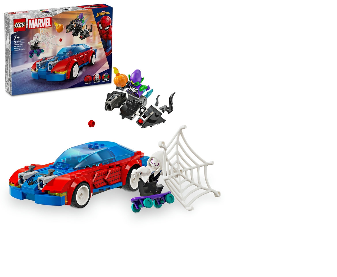 Spider-Man Race Car & Venom Green Goblin 76279, Marvel
