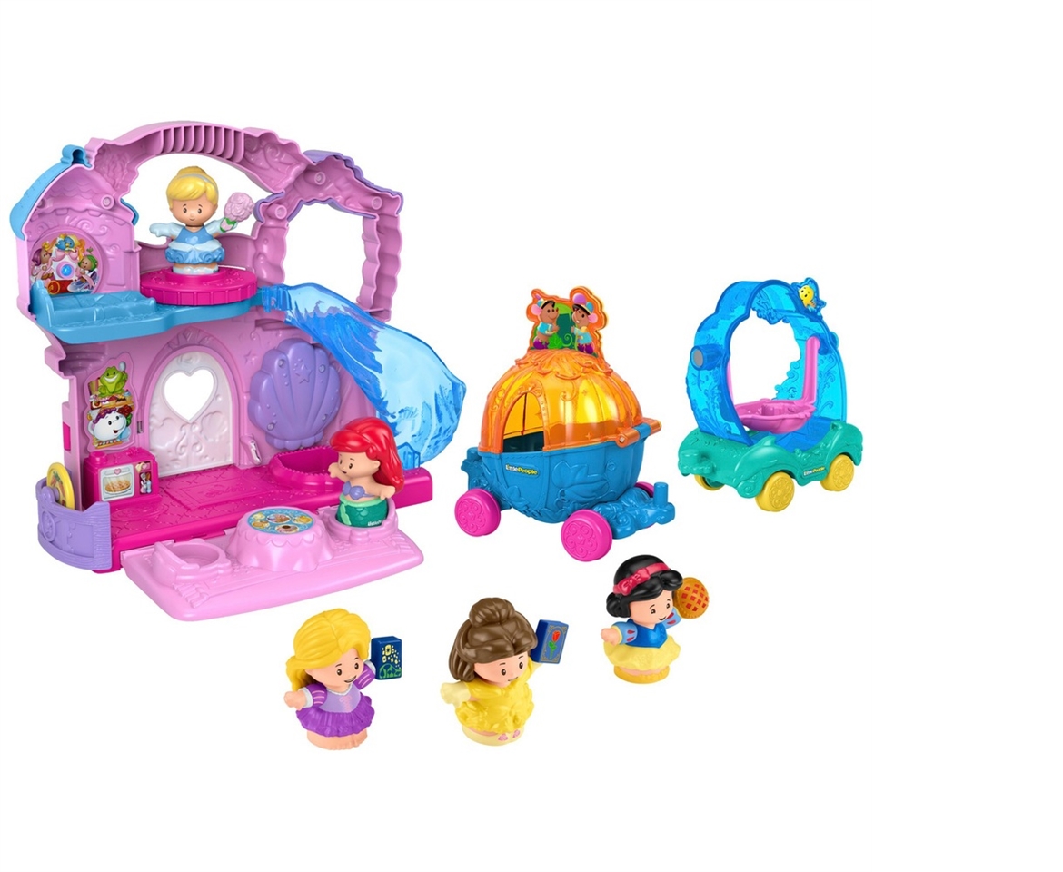  Fisher-Price Little People Disney Princess, Parade Rapunzel &  Pascal's Float : Toys & Games