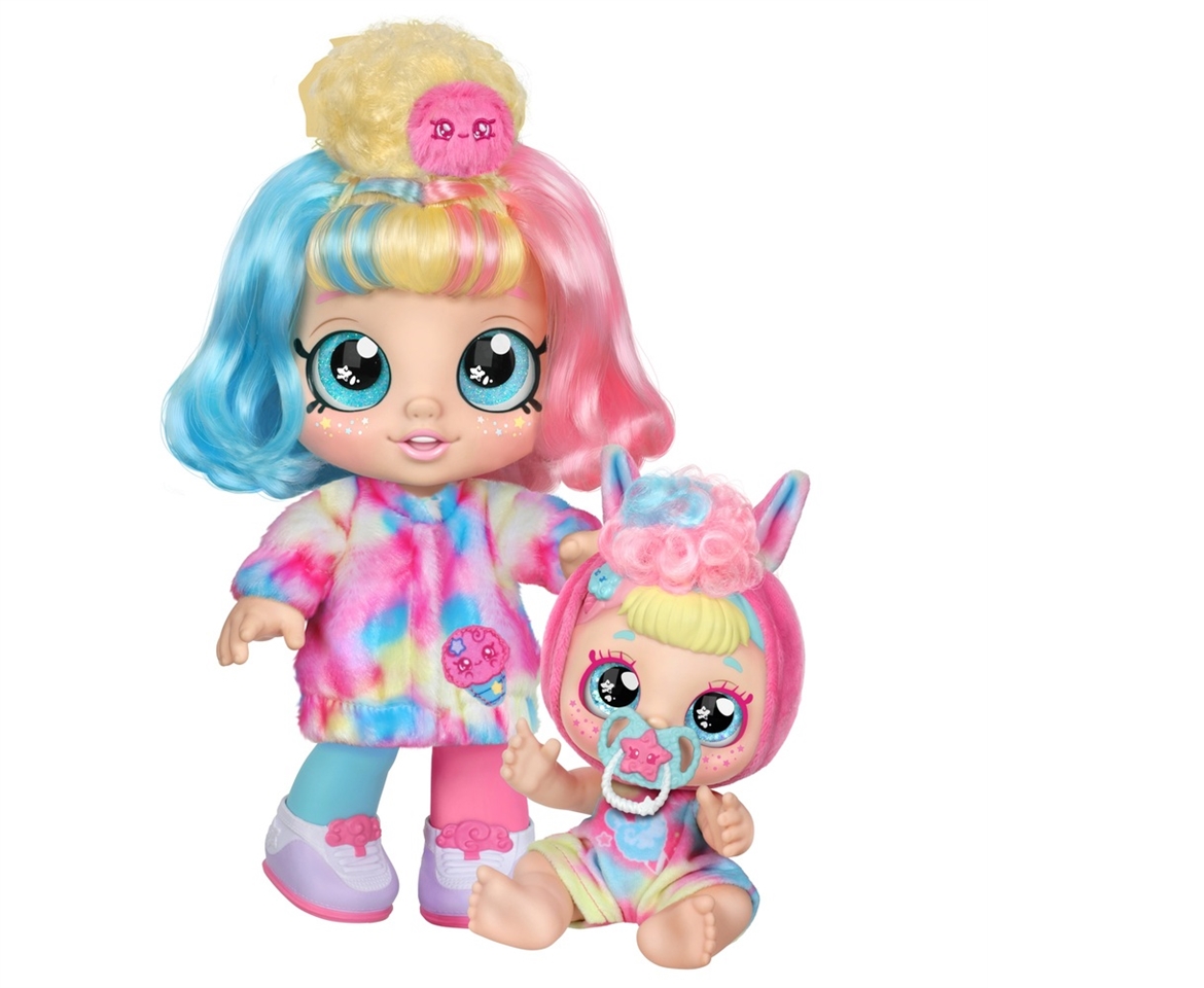 Kindi Kids Scented Sisters Candy Sweets Toddler Doll And Pastel Sweets 