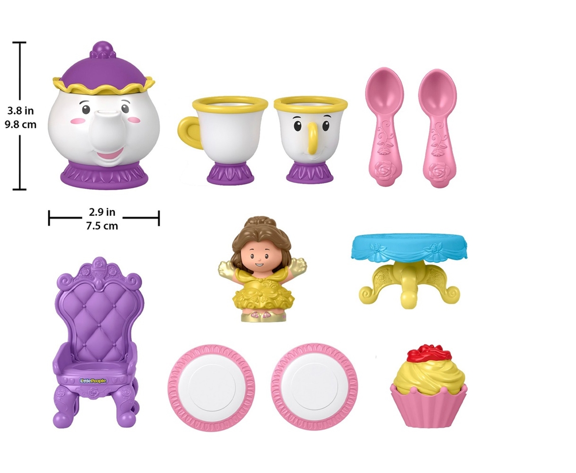 Fisher-Price Little People Disney Princess Time for Tea with Belle Toy – I  Love Characters