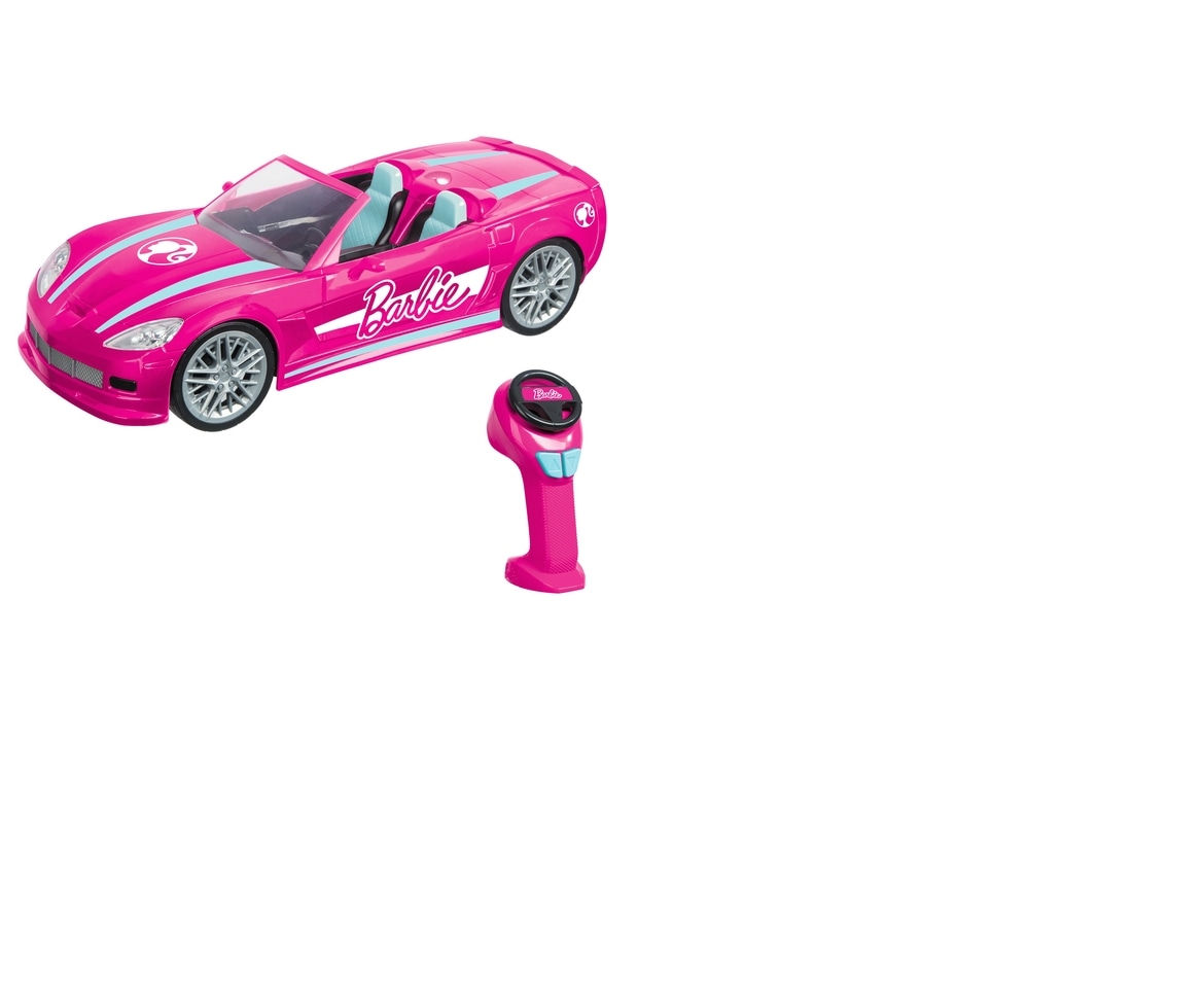 Barbie Pink RC Dream Car Remote Controlled Convertible 2 Seats Toy up to 8  km/h