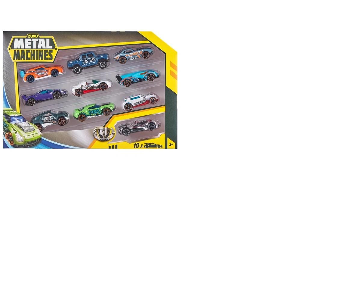 Metal Machines Mini Racing Car Toy 10 Pack Series 2 by ZURU