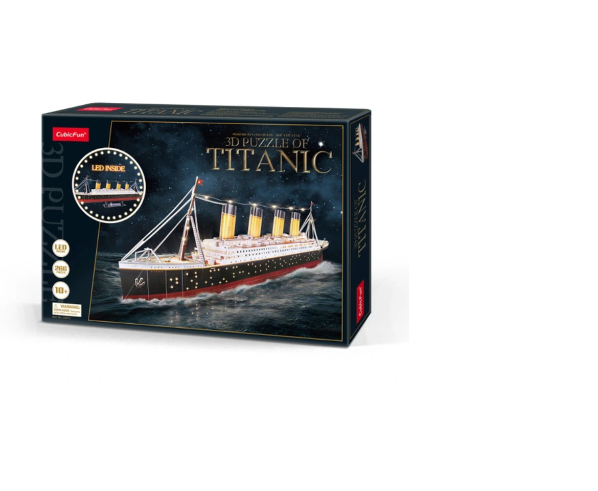 Titanic 3D Puzzle with Lights