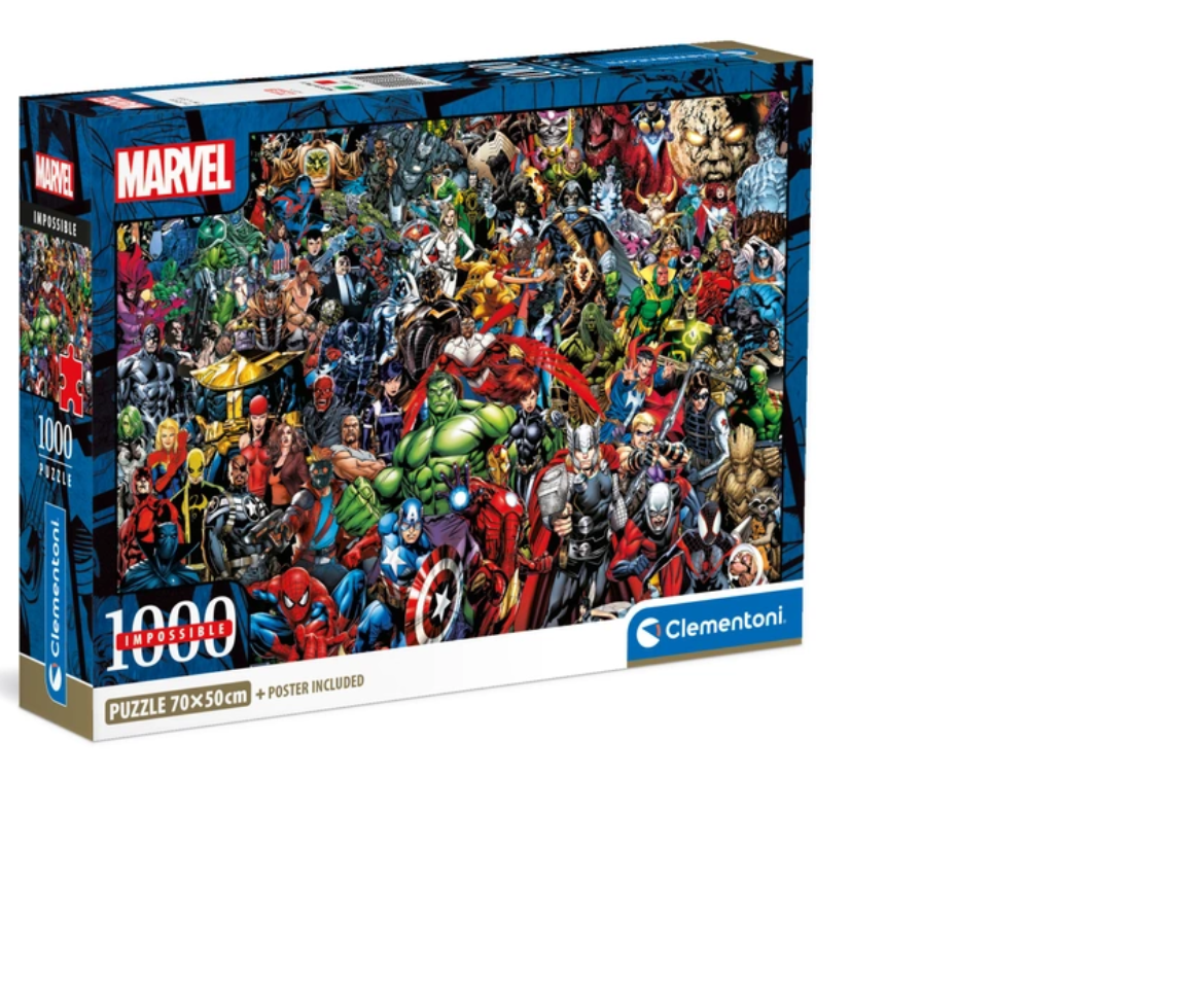 Who are the Marvel characters in the Clementoni 39411 - Impossible Puzzle  - Marvel - 1000 Pieces Jigsaw? - Science Fiction & Fantasy Stack Exchange