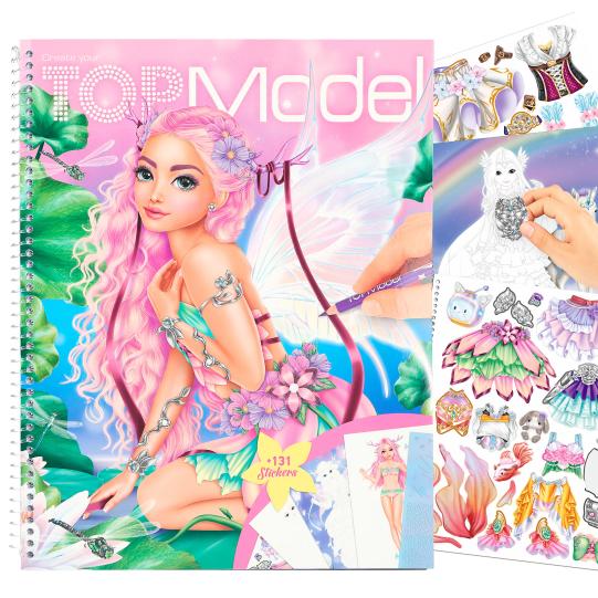 Create Your Topmodel Colouring Book Fantasy