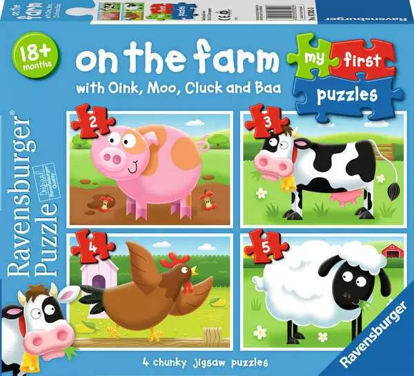 Ravensburger My First Puzzle: On The Farm With Oink, Moo, Cluck And Baa