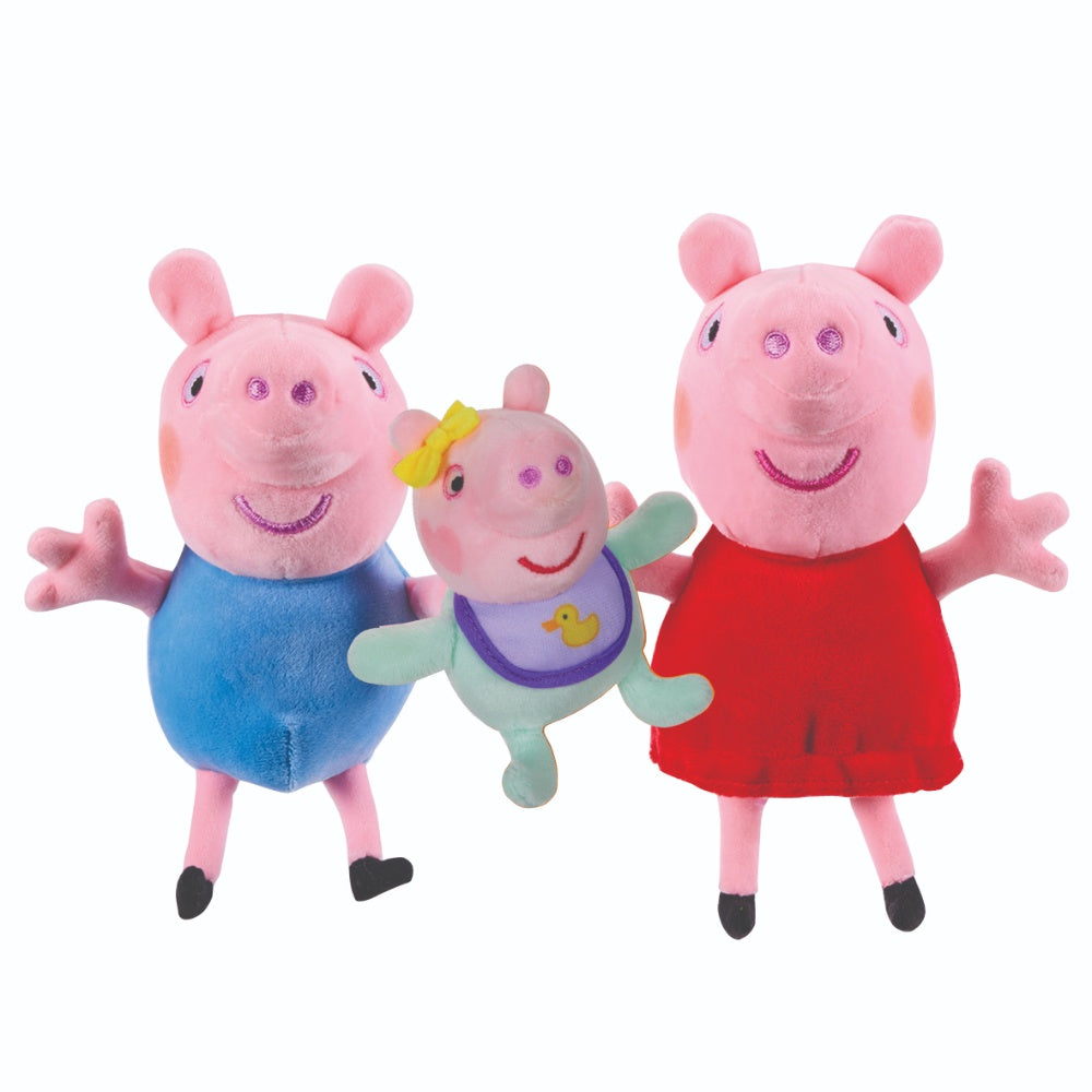 Peppa Pig Peppa, George & Evie Soft Toy 3 Pack