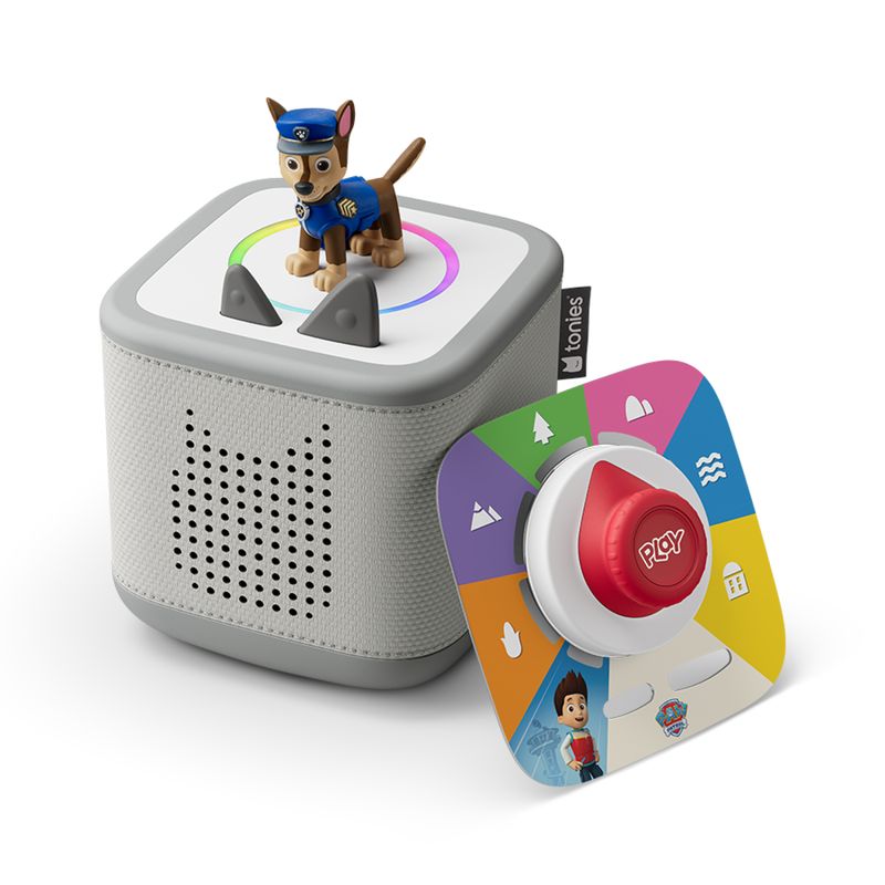 Tonies Moon Grey Toniebox 2 Play Set With Paw Patrol Chase Tonie