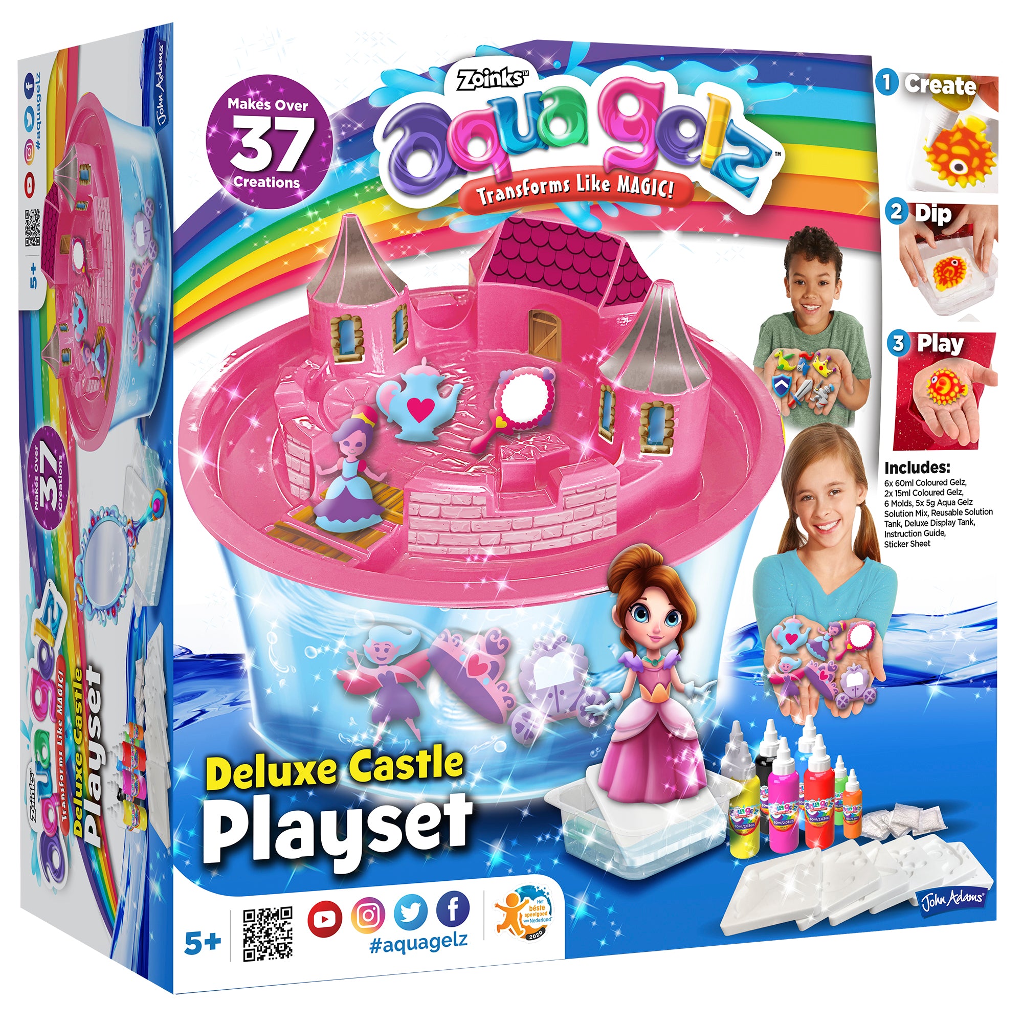 Aquagelz Deluxe Castle Playset - Pink