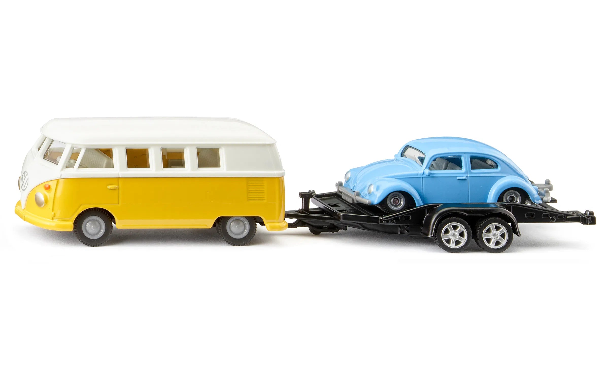 Vw T1 With Trailer And Vw Beetle 1:50 Scale