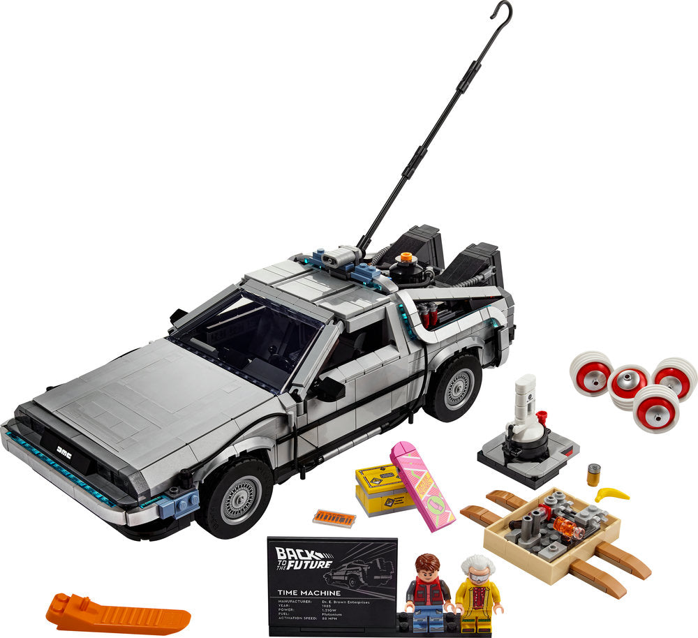 Lego Icons 10300 Back To The Future Time Machine Delorean Car Set