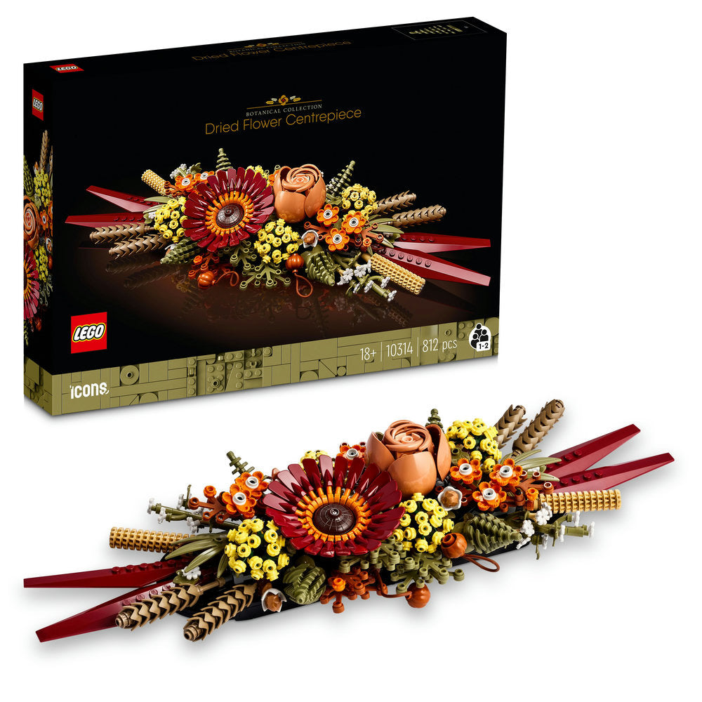 Lego® Botanical Dried Flower Centrepiece 10314 Building Kit (812 Pieces)