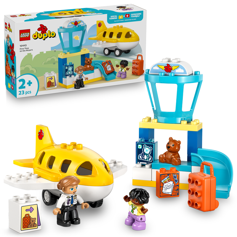 Lego® Duplo® Town First Time At The Airport Building Toy For Pretend Play 10443