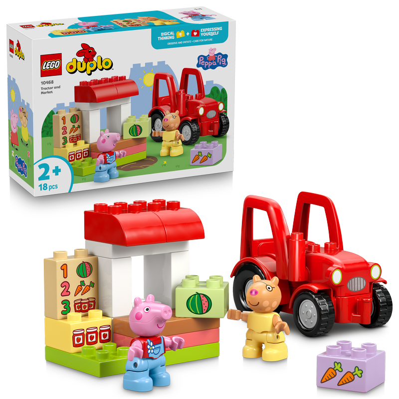 Lego Duplo Peppa Pig Tractor And Market Toy 10468