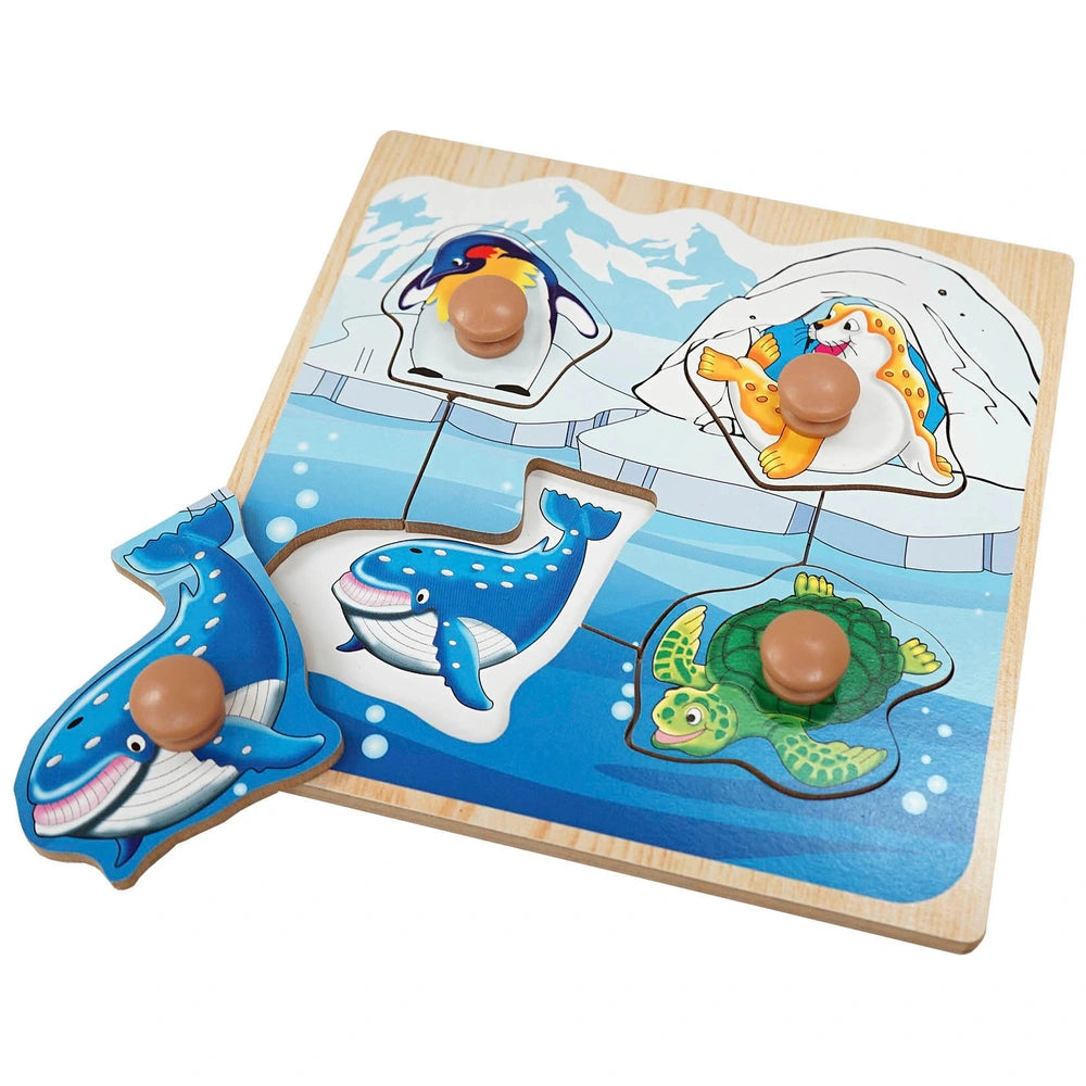 Easy Grab Wooden Animal Puzzle Assortment