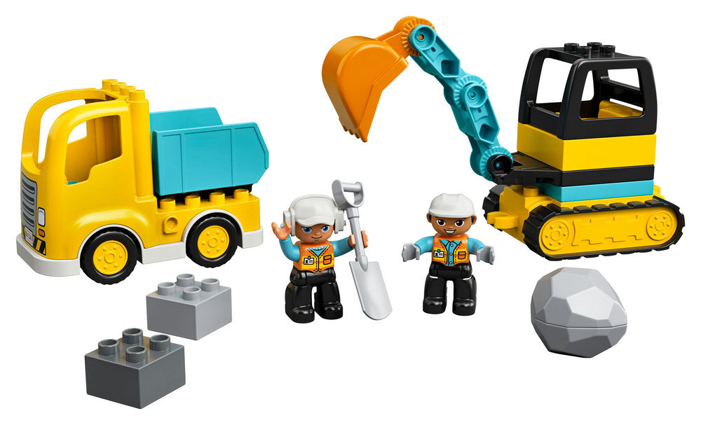 Lego 10931 Duplo Town Truck & Tracked Excavator Toy