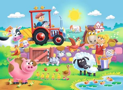 Ravensburger My First Floor Puzzle - Fun On The Farm My First 16Pc Floor Puzzle