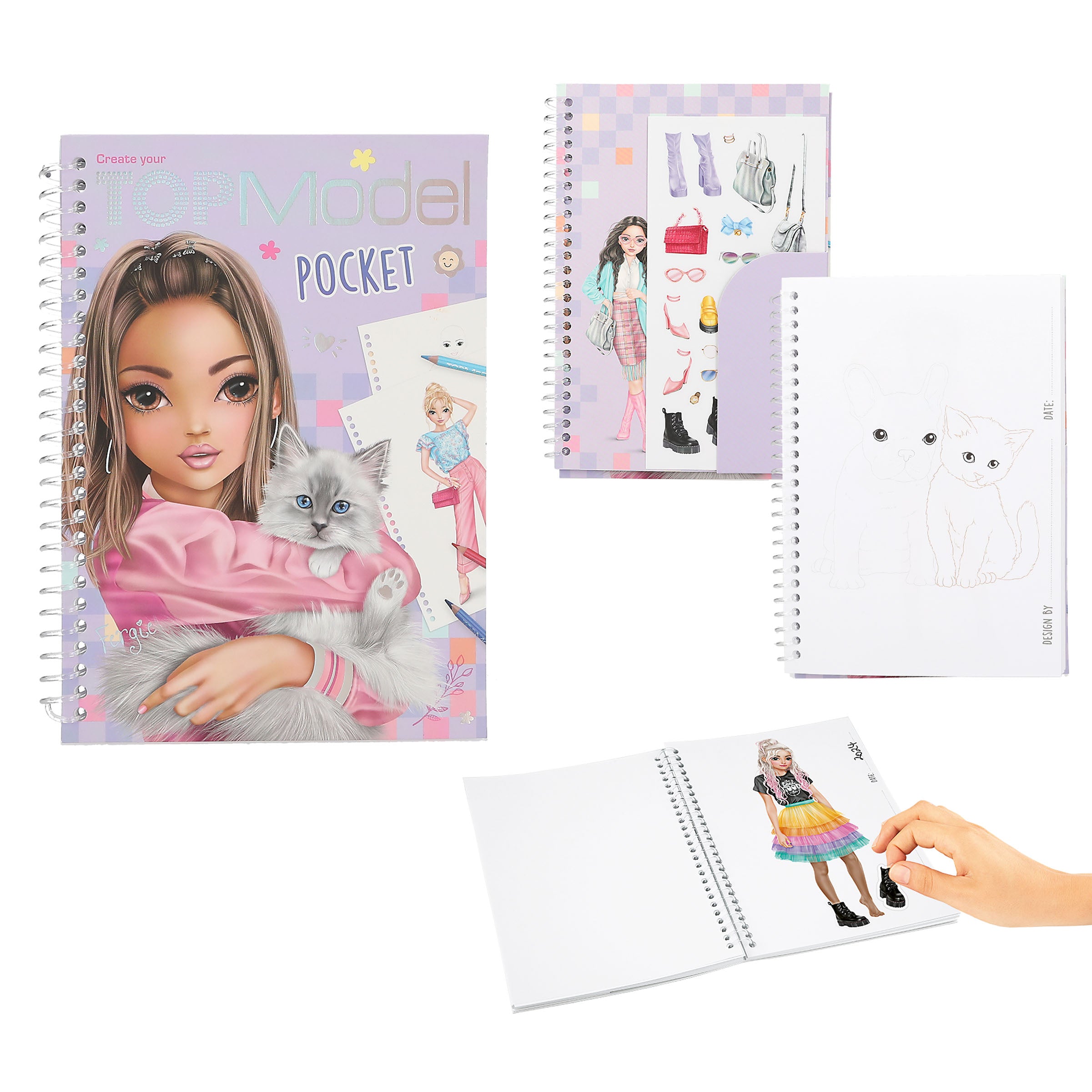 Topmodel Pocket Colouring Book