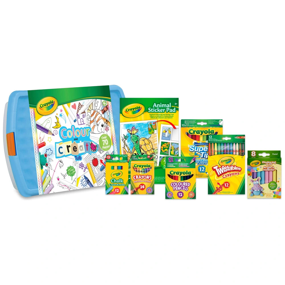 Crayola Colour And Create Tub 70 Piece Set