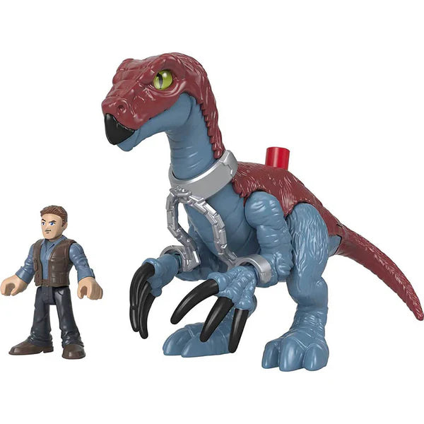 Imaginext Jurassic World Dominion Owen & Therizinosaurus Dinosaur Figures