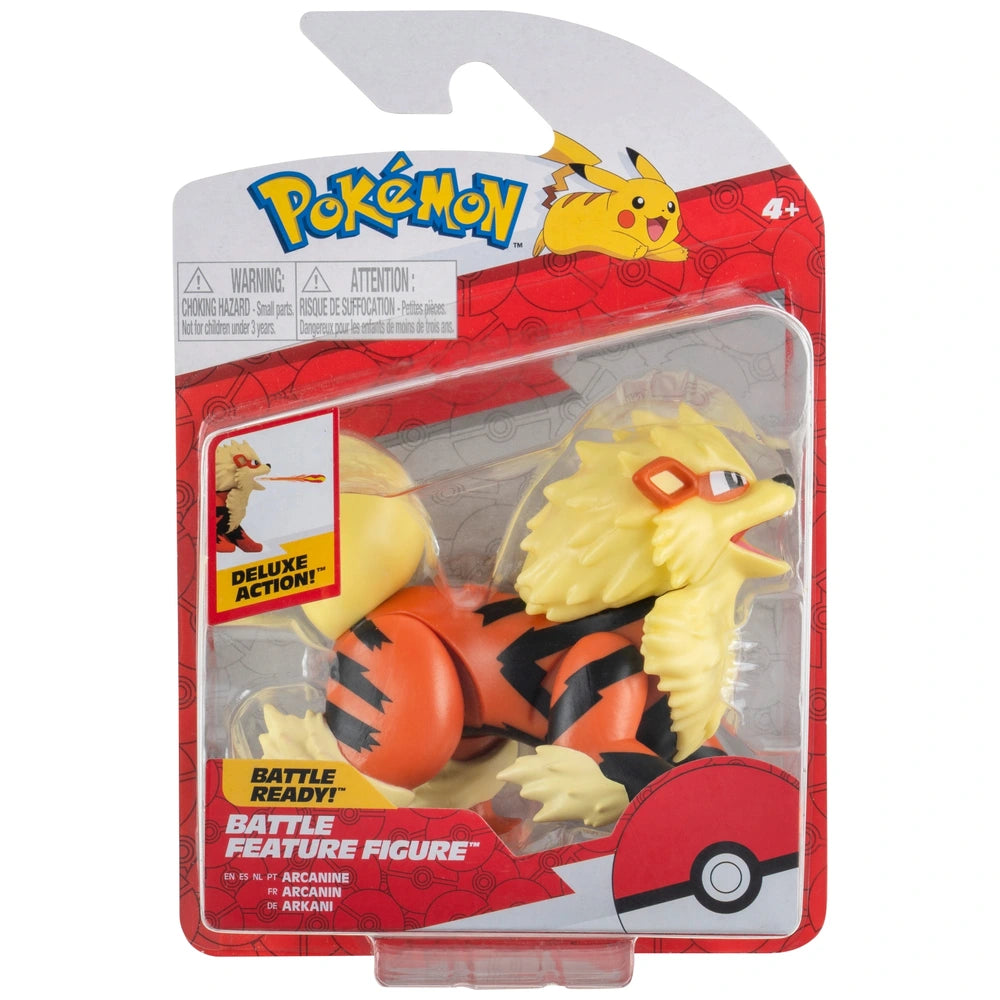 Pokémon Deluxe Action Arcanine Battle Feature Figure 11Cm