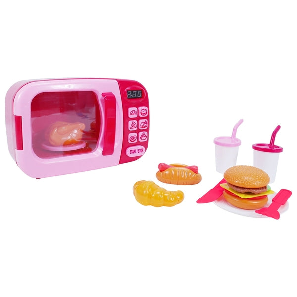 Kitchen Corner Microwave Playset Pink