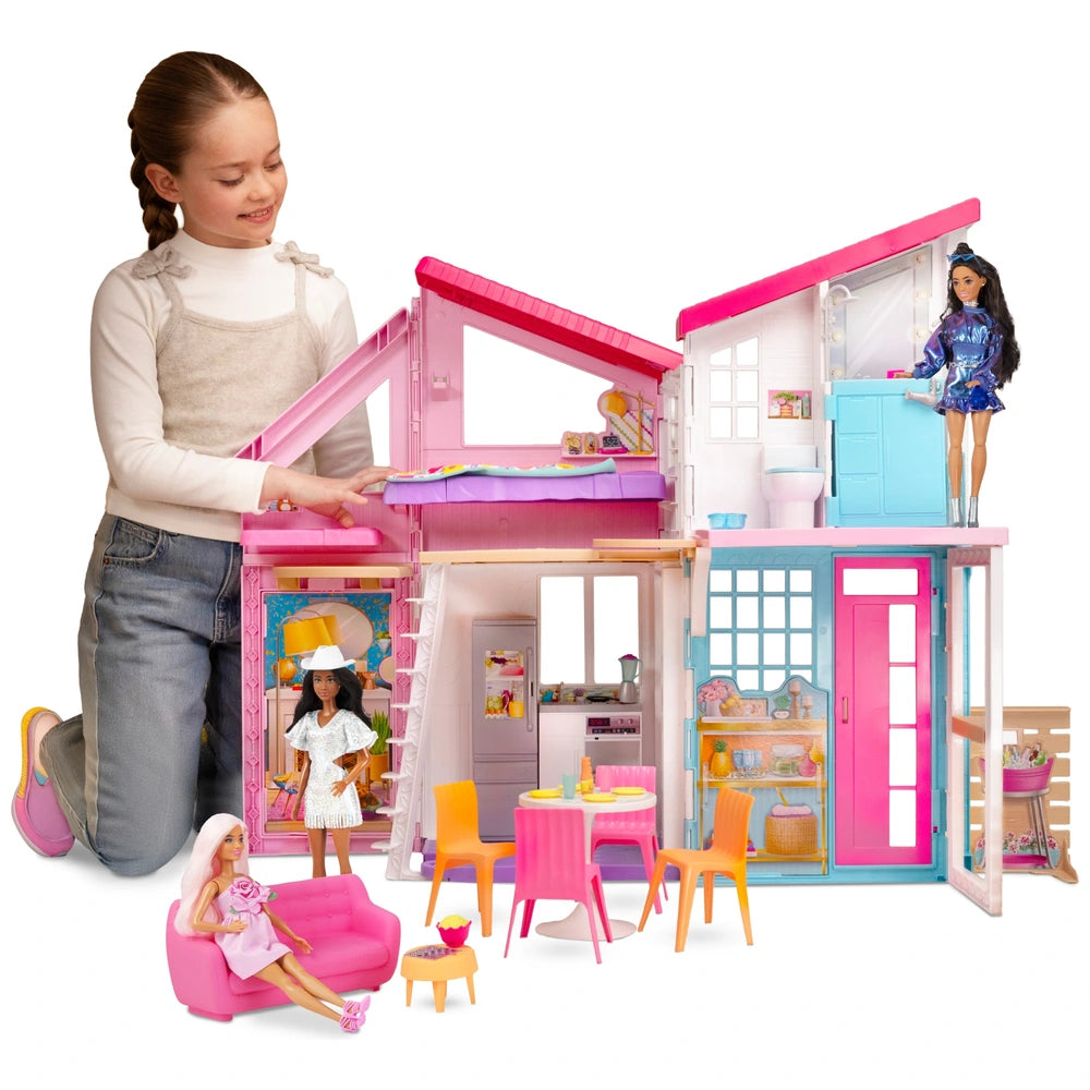 Barbie Malibu House With 6 Rooms And 25 Accessories