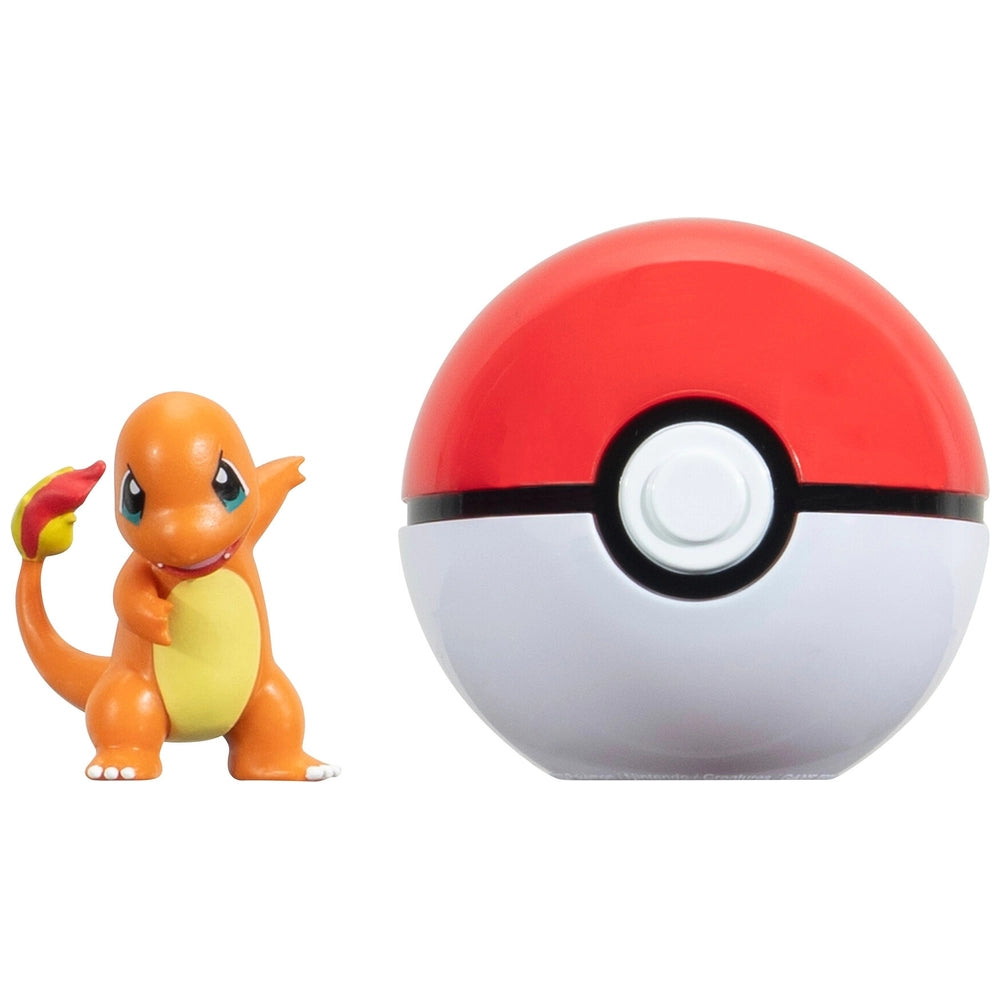 Pokémon Clip ‘N’ Go Charmander And Poké Ball - Includes 2-Inch Battle Figure And Poké Ball Accessory