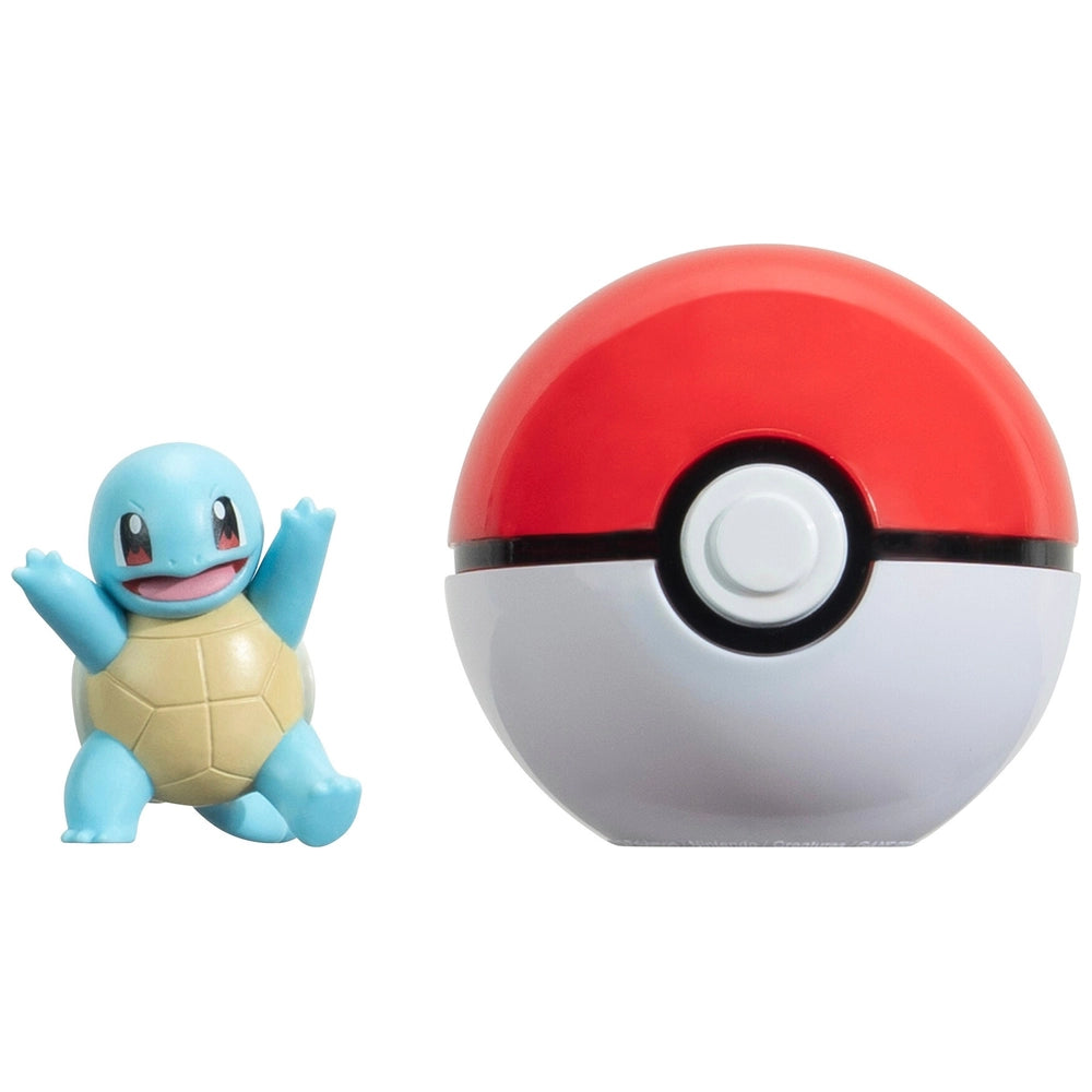 Pokémon Clip ‘N’ Go Squirtle And Poké Ball - Includes 2-Inch Battle Figure And Poké Ball Accessory