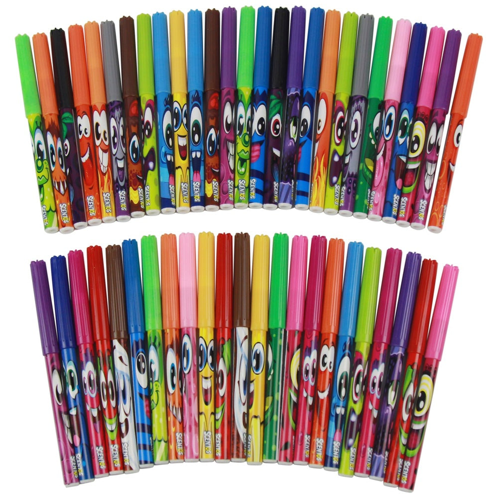 Scentos Fibre Tip Pens 50 Pack