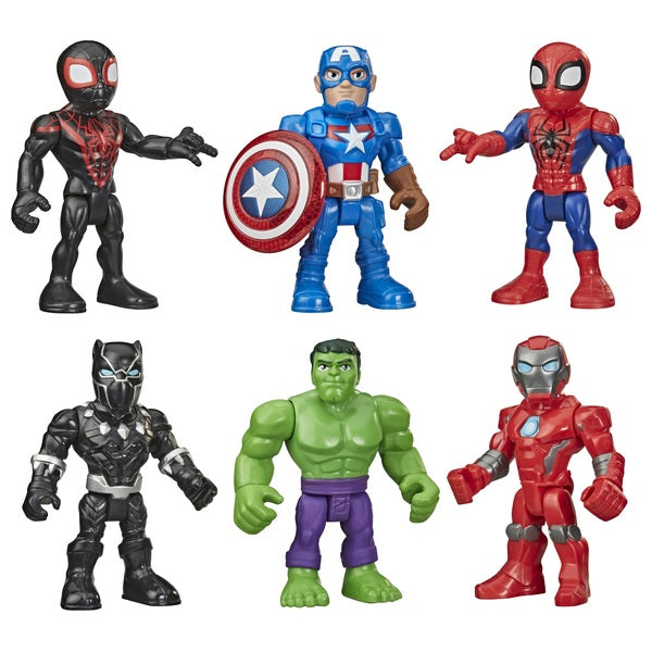 Playskool Heroes Marvel Super Hero Adventures 12.5Cm Action Figure 6 Pack