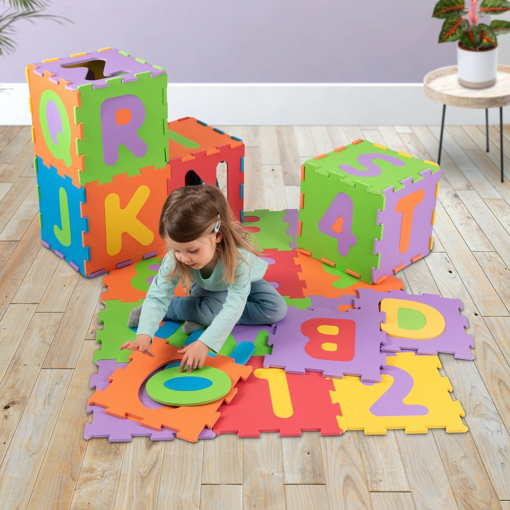 Big Steps 36 Piece Alphabet And Number Puzzle Foam Play Mat