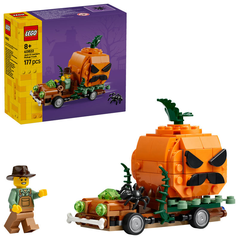 Lego® Jack-O’-Lantern Pickup Truck Halloween Craft Toy Set 40822