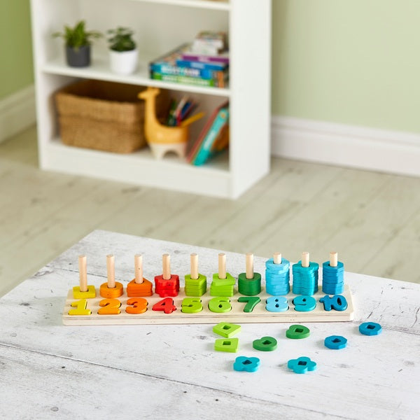 Wooden Counting Stacking Set