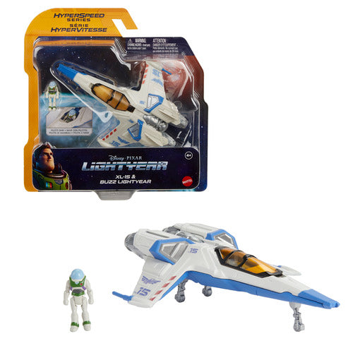 Disney Pixar Lightyear Hyperspeed Series Xl-15 And Buzz Lightyear Figure